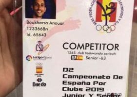 Après avoir jeté sa médaille à la mer, Boukharsa refait surface au championnat espagnol de taekwondo