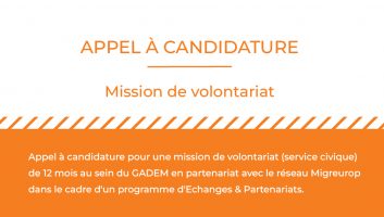 Appel à candidature pour une mission de volontariat