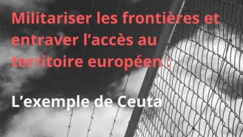 Infographie sur la militarisation des frontières à Ceuta